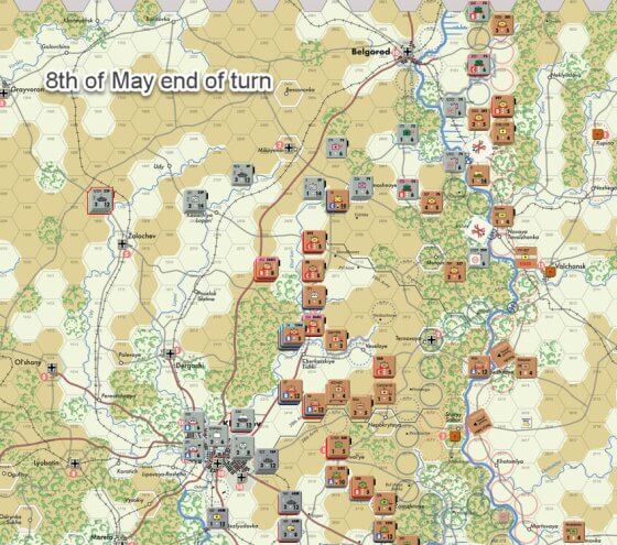 Northern sector 8 May